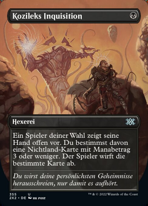 Kozileks Inquisition X2X2-355 Uncommon Excellent Deutsch