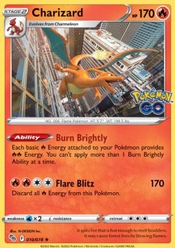 Charizard PGO-010 Holo Rare Near Mint Englisch