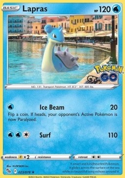Lapras PGO-023 Holo Rare Excellent Englisch