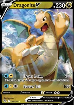 Dragonite V PGO-049 Ultra Rare Near Mint Englisch