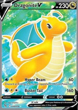 Dragonite V PGO-076 Ultra Rare Near Mint Englisch