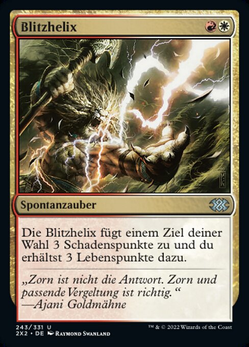 Blitzhelix 2X2-243 Uncommon Excellent Deutsch