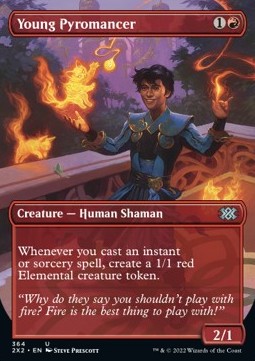 Junger Pyromagier X2X2-364 Uncommon Excellent Englisch Foil