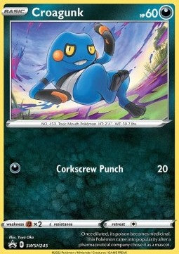 Croagunk SWSH-245 Promo Good Englisch