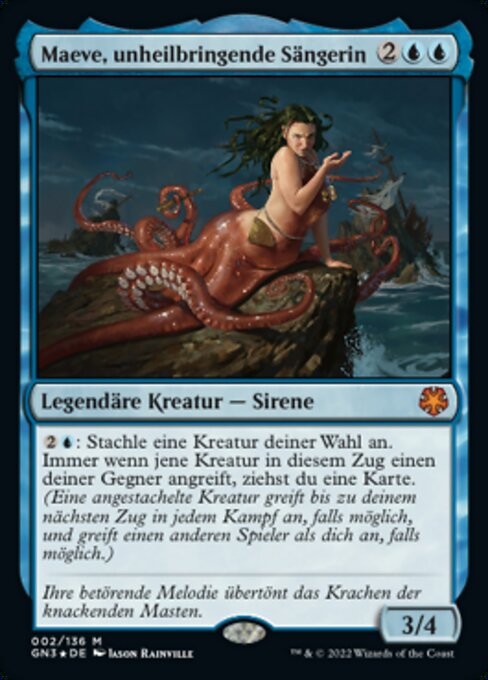 Maeve, Insidious Singer GN3-2 Mythic Near Mint Deutsch Foil
