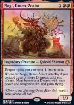 Nogi, Draco-Zealot GN3-4 Mythic Near Mint Englisch Foil