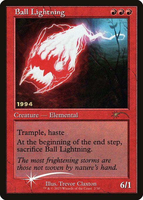 Kugelblitz 30C-2/30 Rare Light Played Englisch Foil