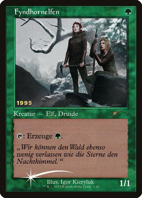 Fyndhornelfen 30C-3/30 Rare Boosterfrisch Deutsch Foil