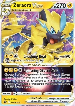 Zeraora VSTAR SWSH-265 Promo Excellent Deutsch