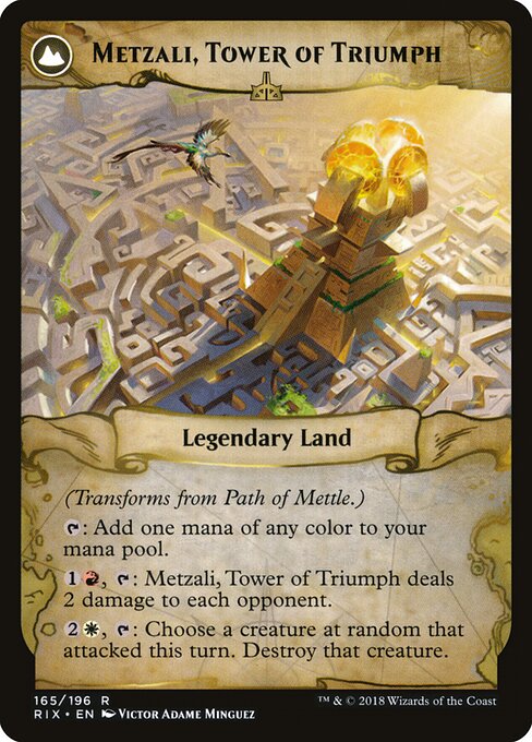 Path of Mettle // Metzali, Tower of Triumph - Back Face