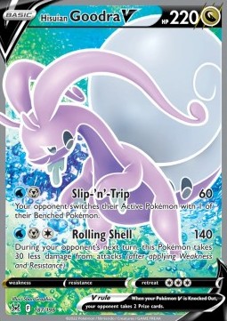 Hisuian Goodra V LOR-187 Ultra Rare Excellent Englisch