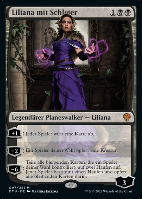 Liliana mit Schleier DMU-97 Mythic Near Mint Deutsch