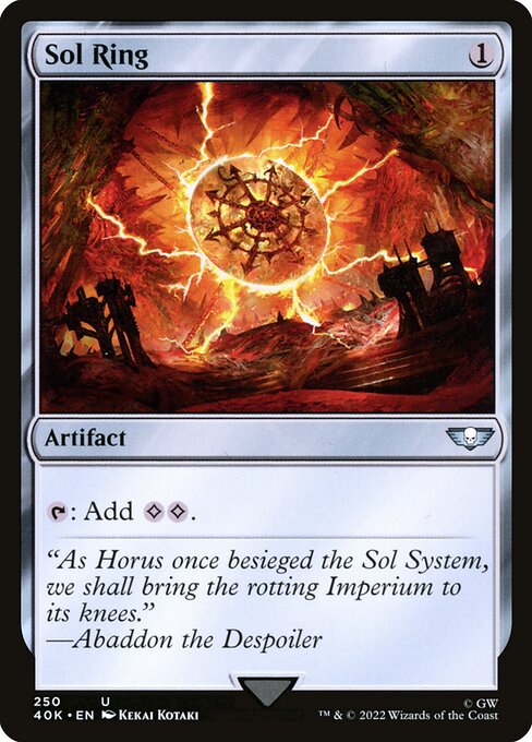 Sol Ring 40K-250 Uncommon Near Mint Englisch
