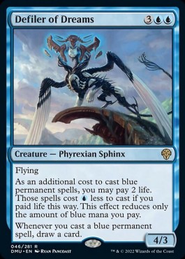 Defiler of Dreams DMU-46 Rare Near Mint Englisch Foil