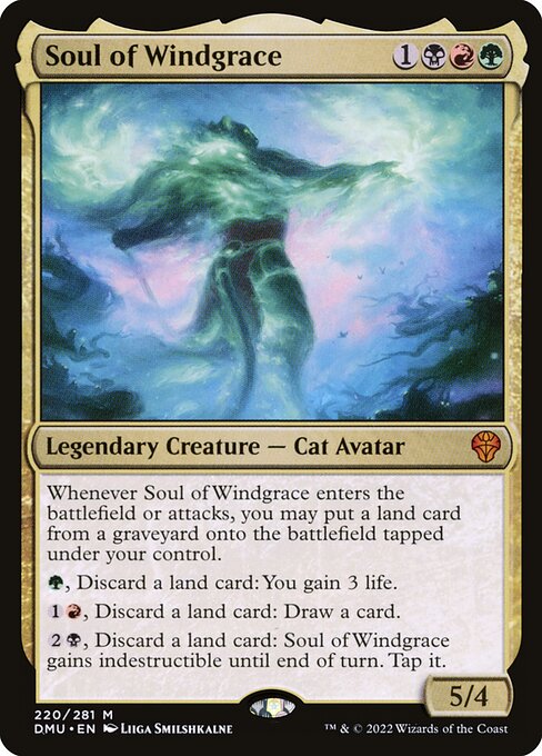 Seele von Windgrace DMU-220 Mythic Excellent Englisch Foil