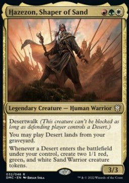 Hazezon, Shaper of Sand DMC-32 Rare Near Mint Deutsch Foil