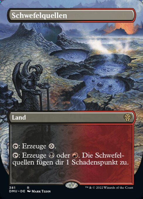 Schwefelquellen XDMU-381 Rare Excellent Deutsch Foil