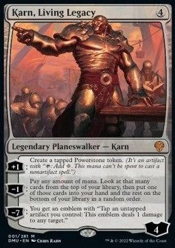 Karn, Living Legacy DMU-1 Mythic Near Mint Deutsch