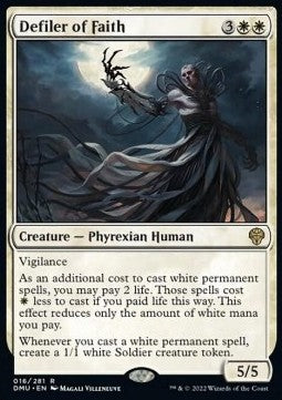 Defiler of Faith DMU-16 Rare Excellent Englisch Foil