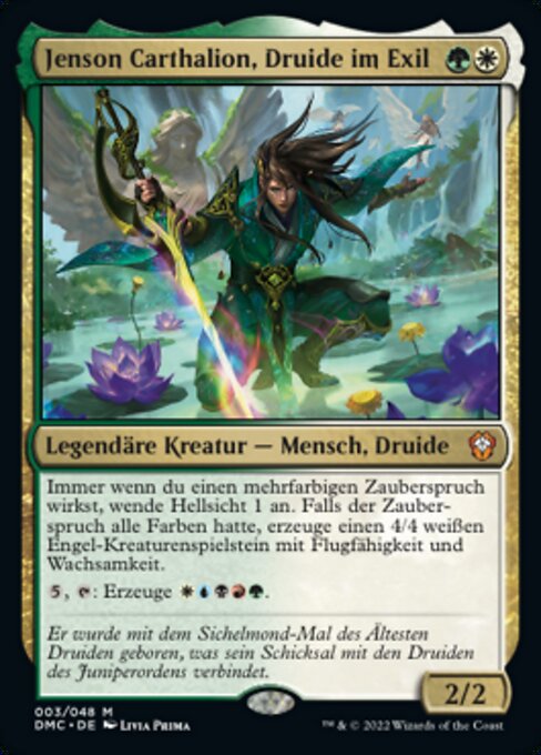 Jenson Carthalion, Druide im Exil DMC-3 Mythic Near Mint Deutsch
