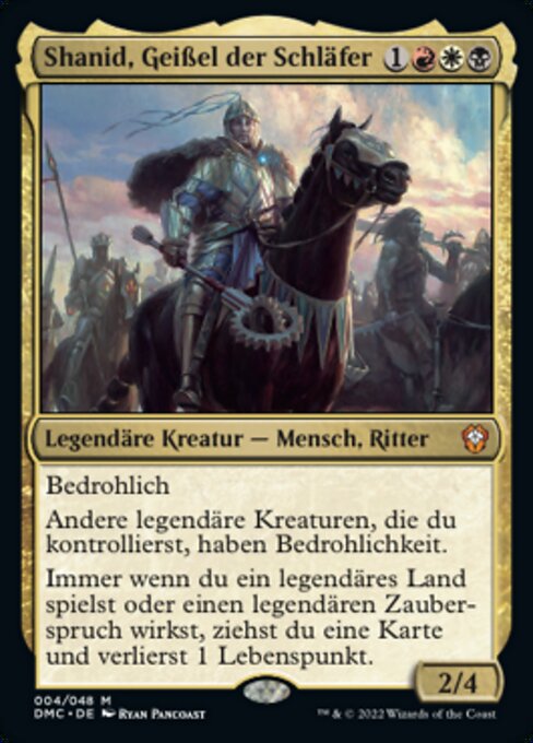 Shanid, Sleepers' Scourge DMC-4 Mythic Excellent Deutsch Foil