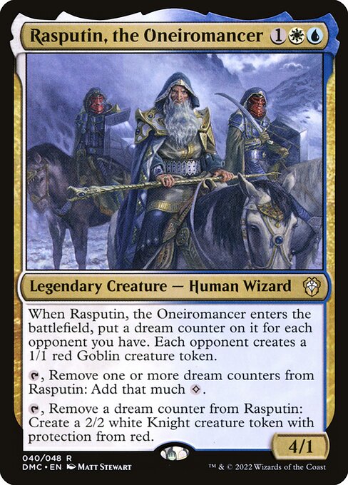 Rasputin, the Oneiromancer DMC-40 Rare EX Englisch Foil