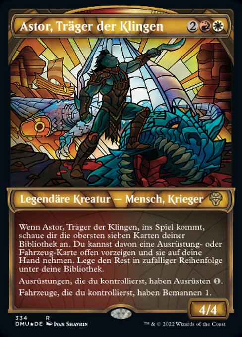 Astor, Träger der Klingen (V.2) XDMU-334 Rare Near Mint Deutsch Foil
