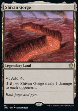 Shivan Gorge DMC-232 Rare Near Mint Englisch