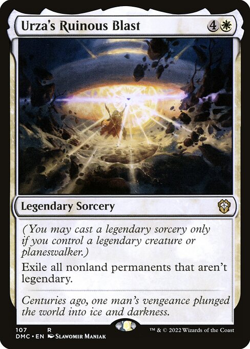 Urza's Ruinous Blast DMC-107 Rare Excellent Englisch