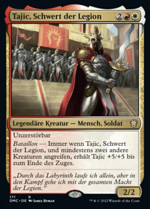Tajic, Schwert der Legion DMC-171 Rare Light Played Deutsch