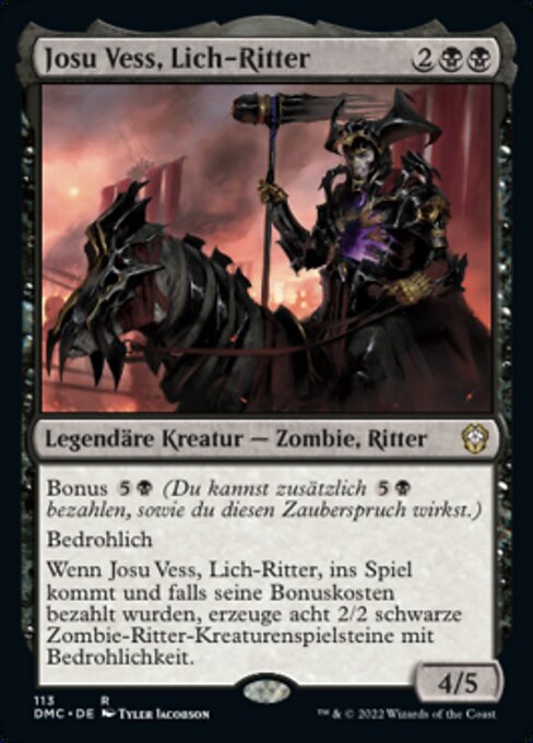 Josu Vess, Lich-Ritter DMC-113 Rare Excellent Deutsch