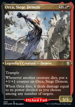 Orca, Siege Demon XDMC-59 Rare Excellent Englisch Foil