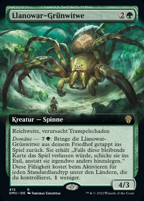 Llanowar-Grünwitwe XDMU-415 Rare Excellent Deutsch