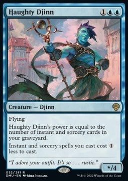 Haughty Djinn DMU-52 Rare Excellent Französisch Foil