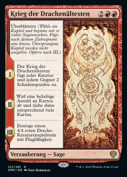 Krieg der Drachenältesten DMU-121 Rare Near Mint Deutsch Foil