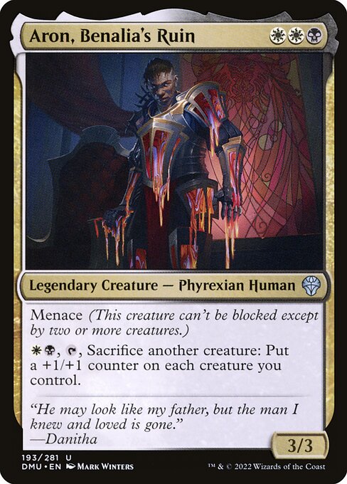 Aron, Benalia's Ruin DMU-193 Uncommon Excellent Englisch Foil