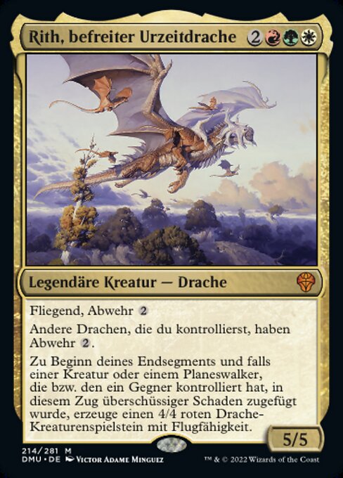 Rith, befreiter Urzeitdrache DMU-214 Mythic Near Mint Deutsch