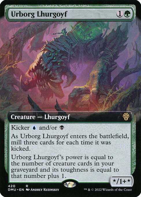 Urborg-Lhurgoyf XDMU-420 Rare Excellent Englisch Foil