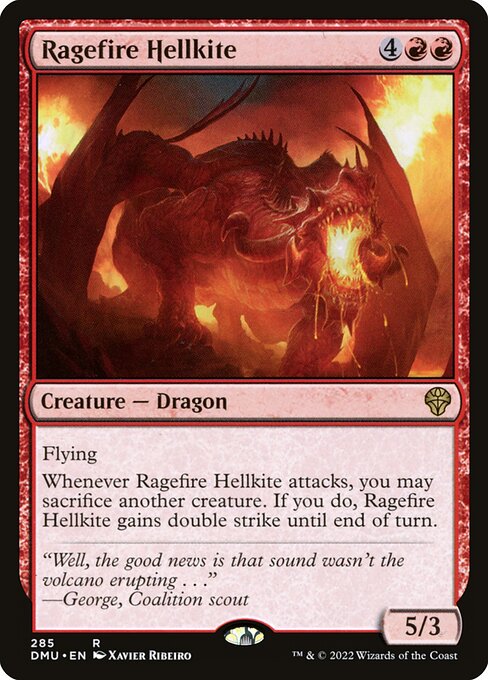 Ragefire Hellkite XDMU-285 Rare Excellent Englisch Foil