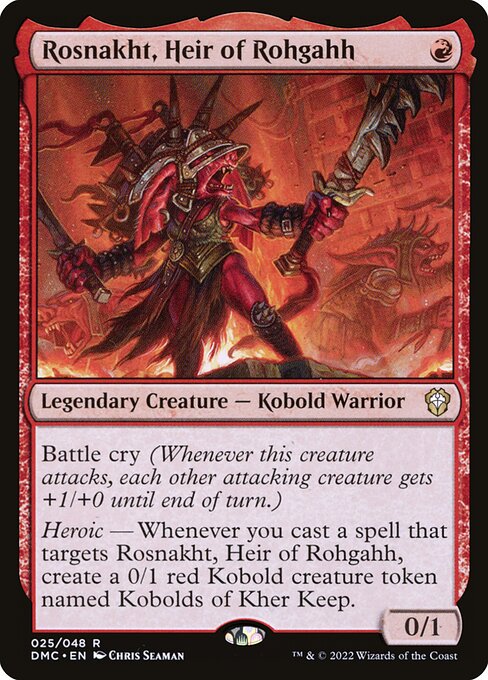 Rosnakht, Heir of Rohgahh DMC-25 Rare Excellent Englisch Foil