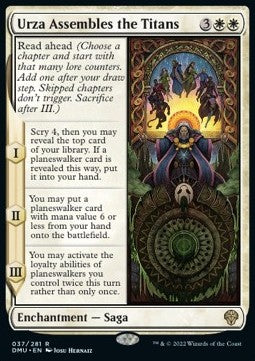Urza versammelt die Titanen DMU-37 Rare Near Mint Englisch Foil