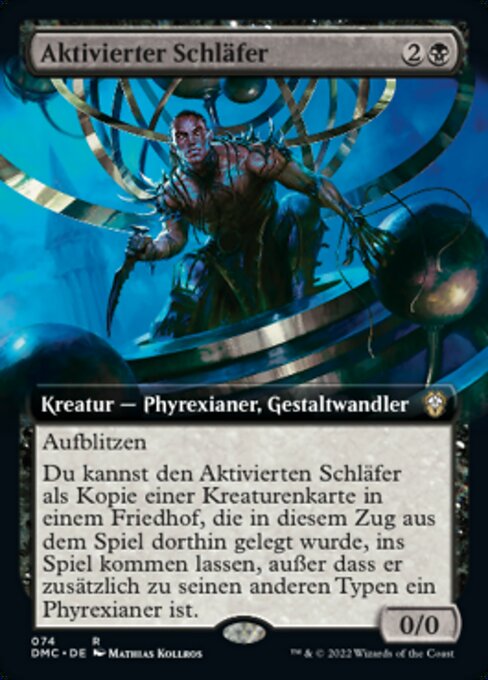 Activated Sleeper XDMC-74 Rare Near Mint Deutsch Foil