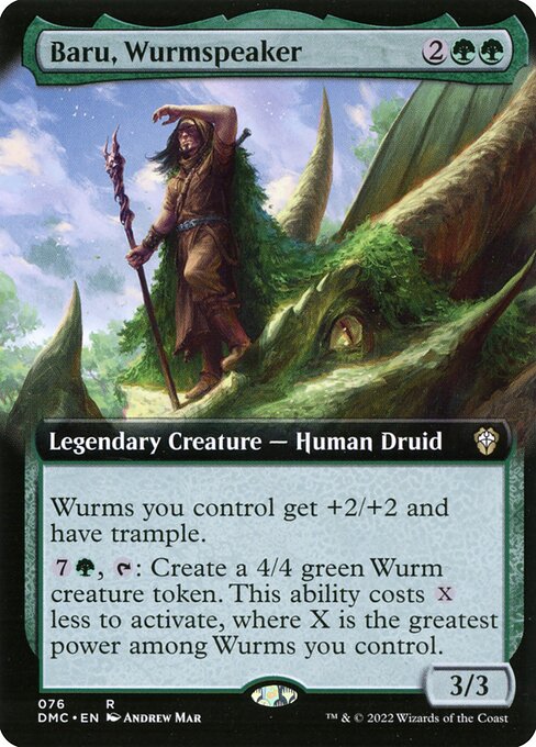 Baru, Wurmspeaker XDMC-76 Rare Near Mint Englisch Foil