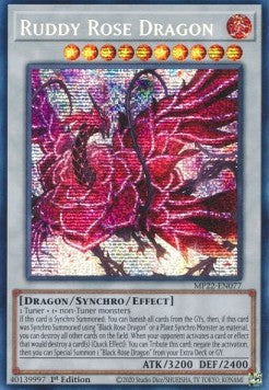 Rötlicher Rosendrache MP22-077 Secret Rare Excellent Deutsch 1. Auflage