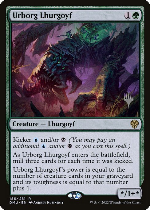 Urborg Lhurgoyf PDMU-186 Rare Near Mint Englisch Foil