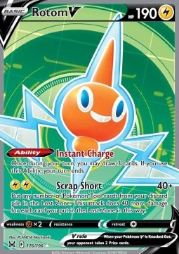 Rotom V LOR-176 Ultra Rare Excellent Deutsch