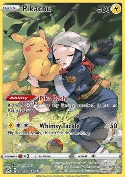 Pikachu LOR-TG05 Holo Rare Near Mint Englisch