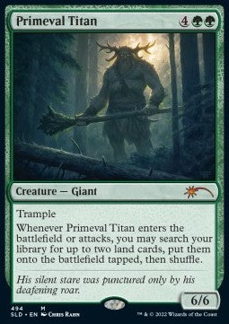 Primeval Titan SLDJS-494 Mythic Near Mint Englisch Foil