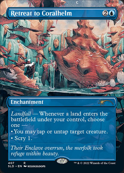 Retreat to Coralhelm SLDJS-407 Rare Near Mint Englisch Foil