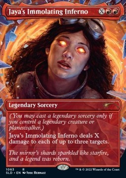 Jaya's Immolating Inferno SLDAUS-1063 Rare Near Mint Englisch Foil